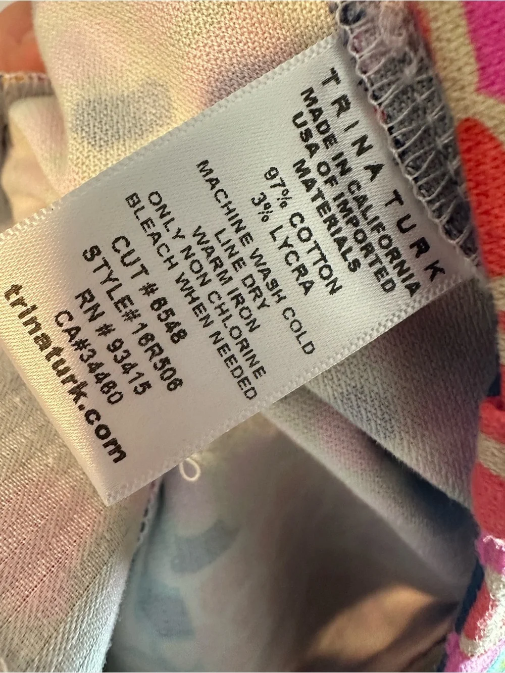 Trina Turk Corbin Mixed Print Shorts Colorful Bermuda Size 6 Womens
